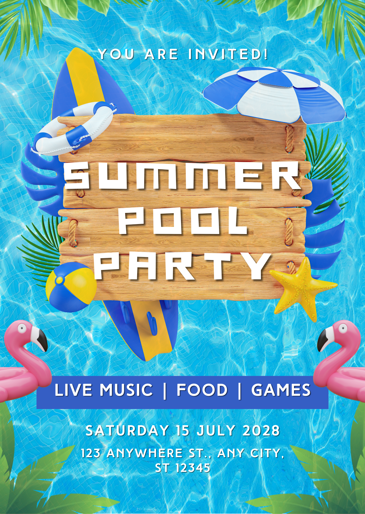 Inviting with Style: Pool Party Invitation Ideas That Make a Splash ...